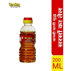 Bail Kolhu Mustard Oil (Sarson Oil) 200ML