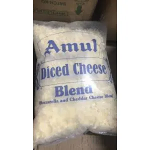 Amul Mozzarella & Cheddar Pizza Cheese : 200 gms