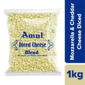 Amul Diced Blend Cheese : 1 kg