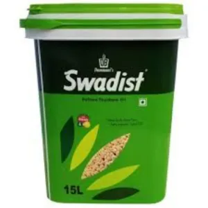 Dammani's Swadist Refined Soyabean Oil : 15 Litres