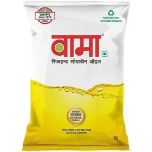 Vama Refined Soyabean Oil Pouch : 1 Litre