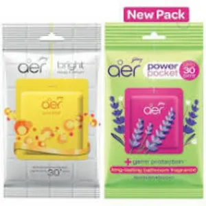 Godrej Aer Bathroom Fragrance Lavender Bloom Pocket : 10 gms
