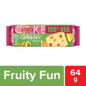 Britannia Fruity Fun 100% Veg Cake : 64 gms