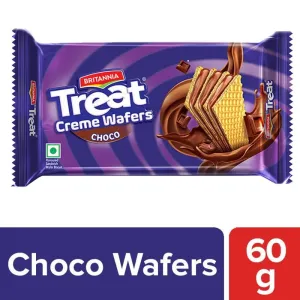 Britannia Treat Choco Creme Wafers : 60 gms