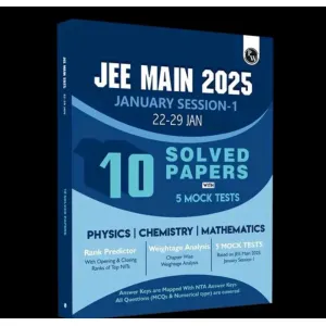 Catalog Name:*PW JEE MAIN 2025 January Session 1 (22 -29 Jan) 10 Solved Paper with 5 Mock 