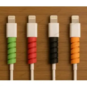 Trosskart 4-Pack Bend-Resistant Cable Protectors - Prevent Cable Breakage