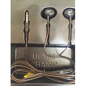 Black U&I Ui-396 Champ Click Series Mobile Earphones