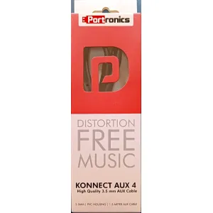 Portronics KONNECT AUX 4 High Quality 3.5 mm AUX Cable