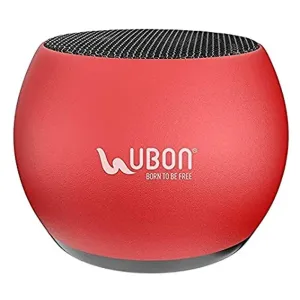 UBON SP-6810 Mini Tone 5W Metal Wireless, Bluetooth Speakers,Portable Stereo Speaker with Clear Bass Sound (Silver)