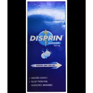 Disprin Regular 325mg Effervescent Tablet | For Fast Relief From Pain, Headaches & Migrain