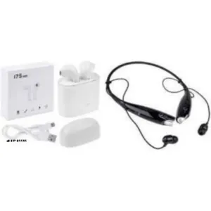 Bluetooth wireless headphones and earbuds combo pack of 2