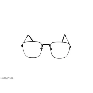 White eyeglass chasma rectange visible whte glass mens formal eyeglass