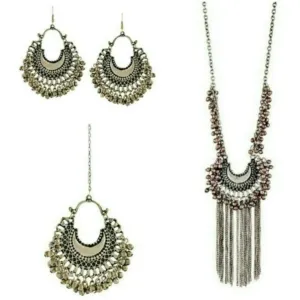 Girl's stylish professional jhumka and neckless pack of 1