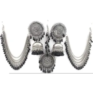 Girl's stylish professional jhumka and neckless pack of 1