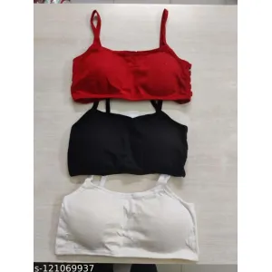 Fancy padded 6 patti Bra for girls and women PACK OF 3 Bra