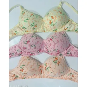 Fancy Padded Bra for girls and women PACK OF 3 Bra