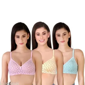 Fancy Padded Bra for girls and women PACK OF 3 Bra