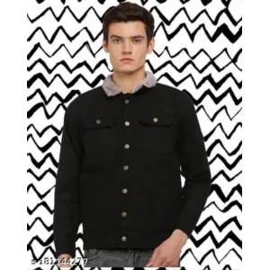 Black Denim jacket Jeans jacket for men kotty