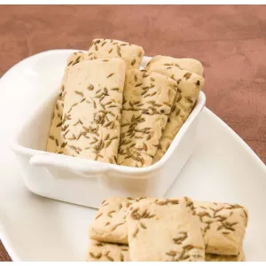 Butter jeera cookies
