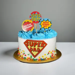 Father's Day Special Superman Themed Cake