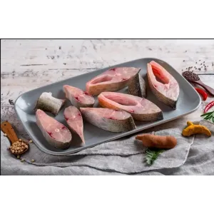 Freshwater Pomfret - Yeri Vavval Degutted, steak cut & packed with head & tail