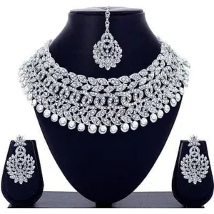 Fancy Trendy Alloy Jewellery Kundan Set For Women (P-6770109)