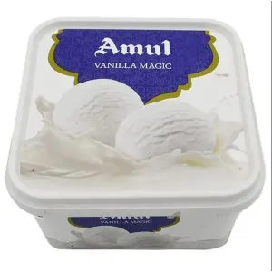 Amul Vanilla Magic Ice Cream - Real Milk, 1 L Tub