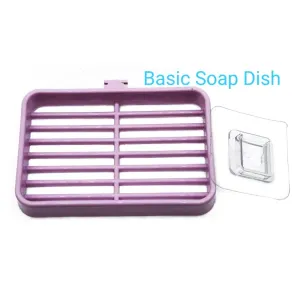 Basic soap dish with magic sticker no drilling 