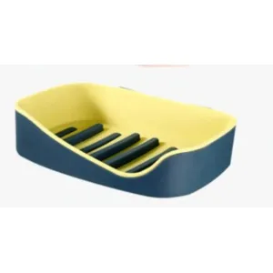 Plastic wave soap dish with magic sticker no drilling