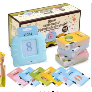 Card Early Education Learning Device |Talking Toy Flash Card for Kids Language 224 Words