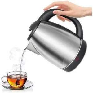 Electric Kettle 2 Liter Stainless Steel Automatic Cordless, Tea Hot Water Car 2L