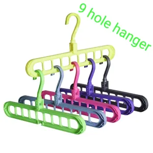 9 hole hanger pack of 5 pcs mix color 