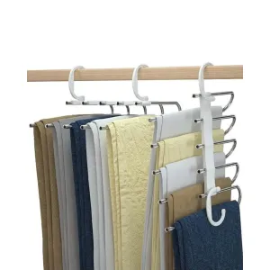 5 in 1 Stainless Steel Foldable Pant Hanger