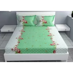 Mint colour Elastic fitted King size Bedsheet