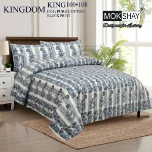MOKSHAY PURE COTTON NON ELASTIC BEDSHEET 