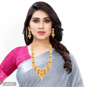 Mansiyaorange One Gram Gold Multi Long Rani Haar Necklace Imitation/ Jewelery/Jualry/Jwell