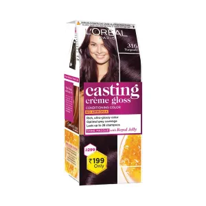 L'Oreal Paris Casting Crème Gloss Small Pack Hair Colour, 316 Burgundy, 45G

