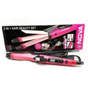 Nova Ceramic 2 in 1 Hair Straightener and Curler for women