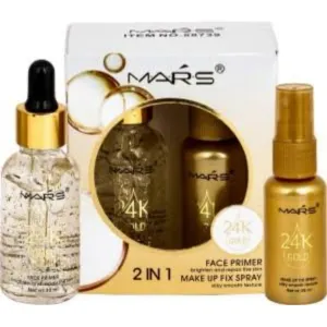 M.a.r.s 2in1 24k gold primer and mekeup setting spray