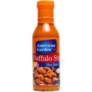 American Garden Style Chicken Wing Sauce, Orange, Medium, Buffalo, 355 ml