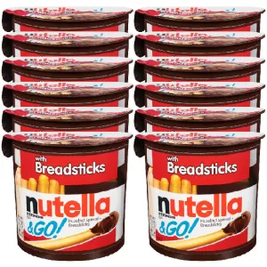 Nutella & Go with Breadsticks, 12 Pack, 12 x 52 g