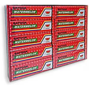 Batook Chewing Gum Watermelon Flavour 20 Sticks 250g (Imported)