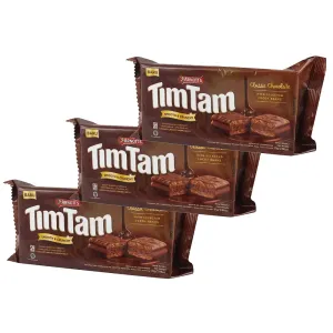 ARNOTT'S Tim TAM Smooth and Crunchy Chocolate Sandwich Biscuit with Selected Cocoa Beans 81GM(Pack of 3)