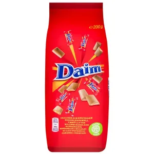 DAIM CHOCOLATE SMOOTH MILK CHOCOLATE WITH CRUNCHY ALMOND CARAMEL CENTRE 200G