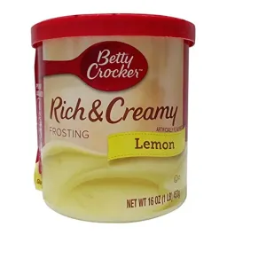 Betty Crocker Rich and Creamy Frosting - Lemon, 453g Jar