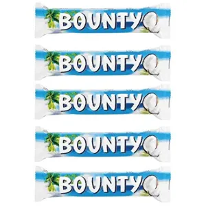 Bounty Chocolate Bars 57g -Pack of 5