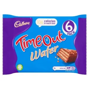 Cadbury Timeout Wafer 6pack 106Calories in Each bar, 121g