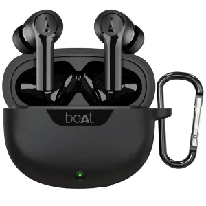 Sounce Earphone Case Cover for Boat Airdopes 300 Premium TWS Soft Silicone Skin Case Cover