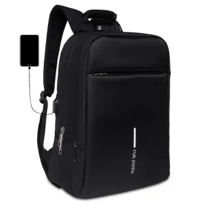 FUR JADEN Anti Theft Number Lock Backpack Bag with 15.6 Inch Laptop Compartment, USB Charg