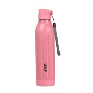 Flair Arrow Steel 900 | 650 ml, Pink, Hot & Cold | Leak Proof | Wide Mouth & Easy to Open 